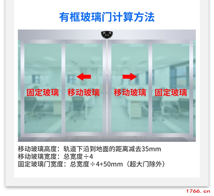 有框玻璃门计算方法