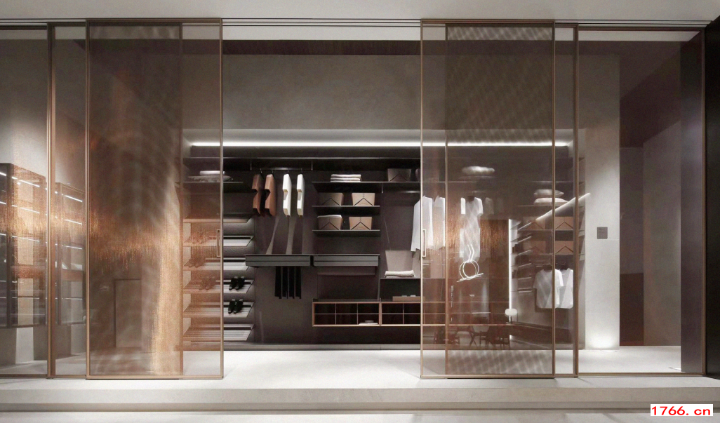 公司展厅自动感应平移门