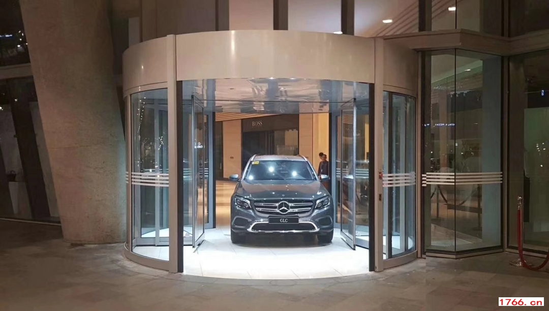 两翼旋转自动门