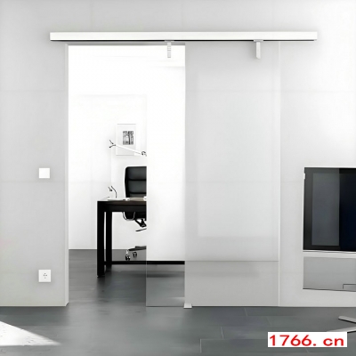 单开磁悬浮平移门，测装磁悬浮感应智能门_语音控制自动门图3