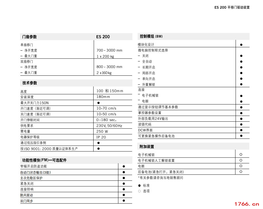 dorma自动感应门电机参数