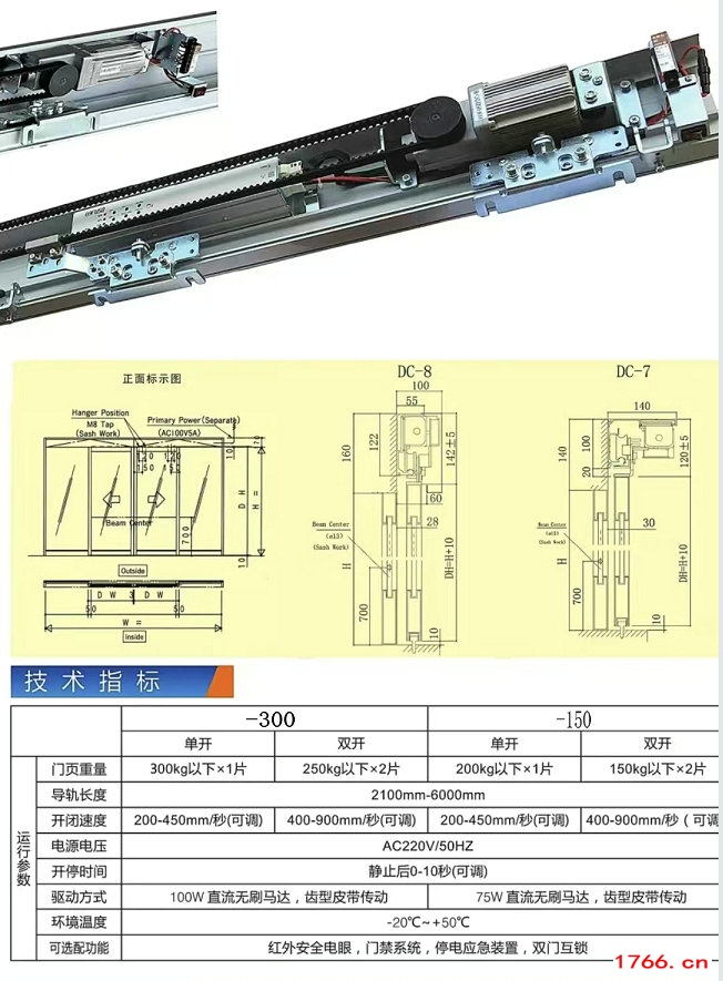 德恩科重型自动门参数