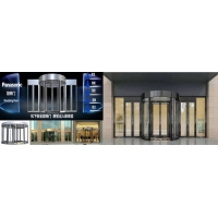 德恩科水晶自动旋转门-奢华通透-酒店大堂........