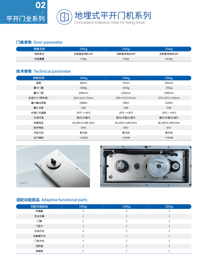 Panasonic松下地埋式平开门机