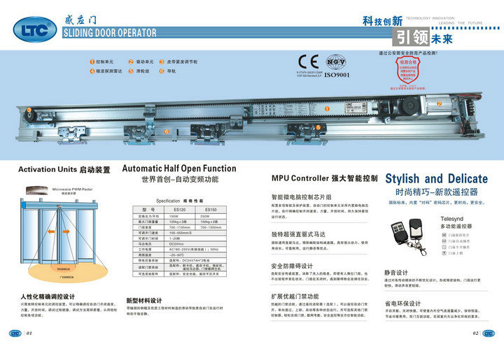 LTC自动门：门机结构、感应控制与项目落地