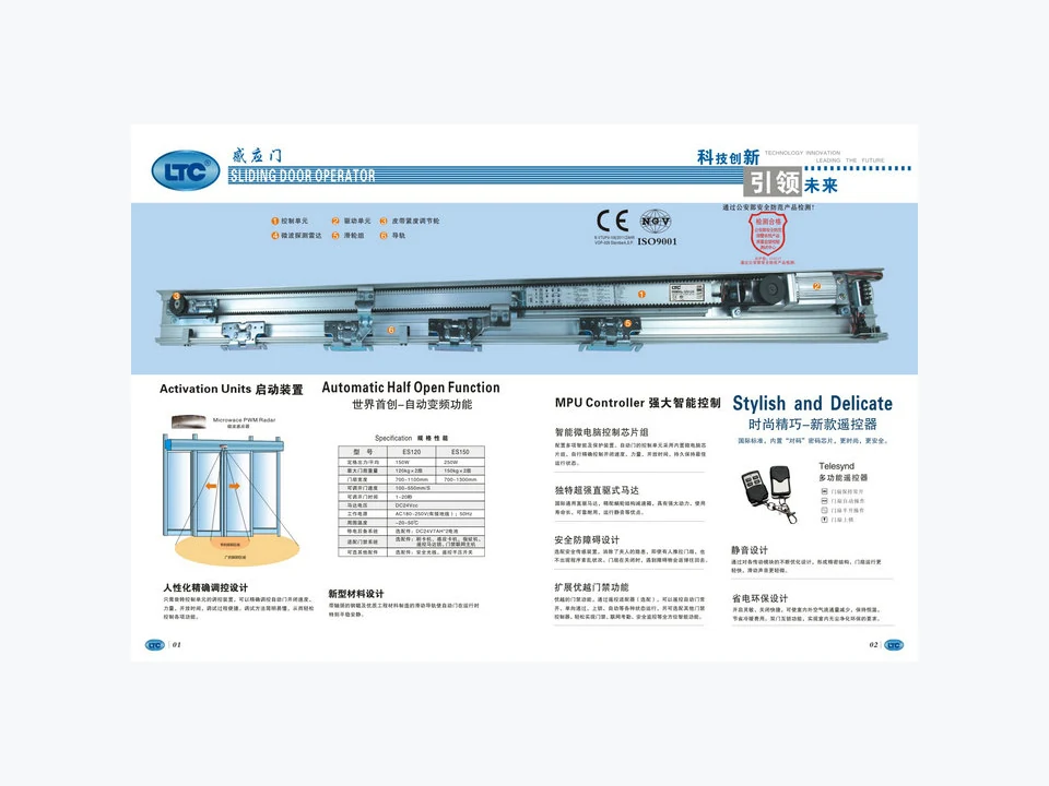 自动平移门机历史产品资料页