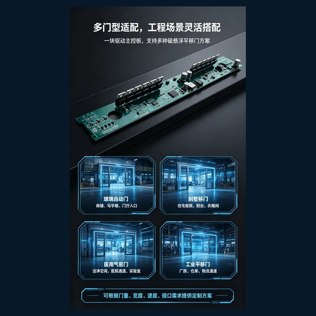 德恩科磁悬浮自动门控制器与多门型适配图