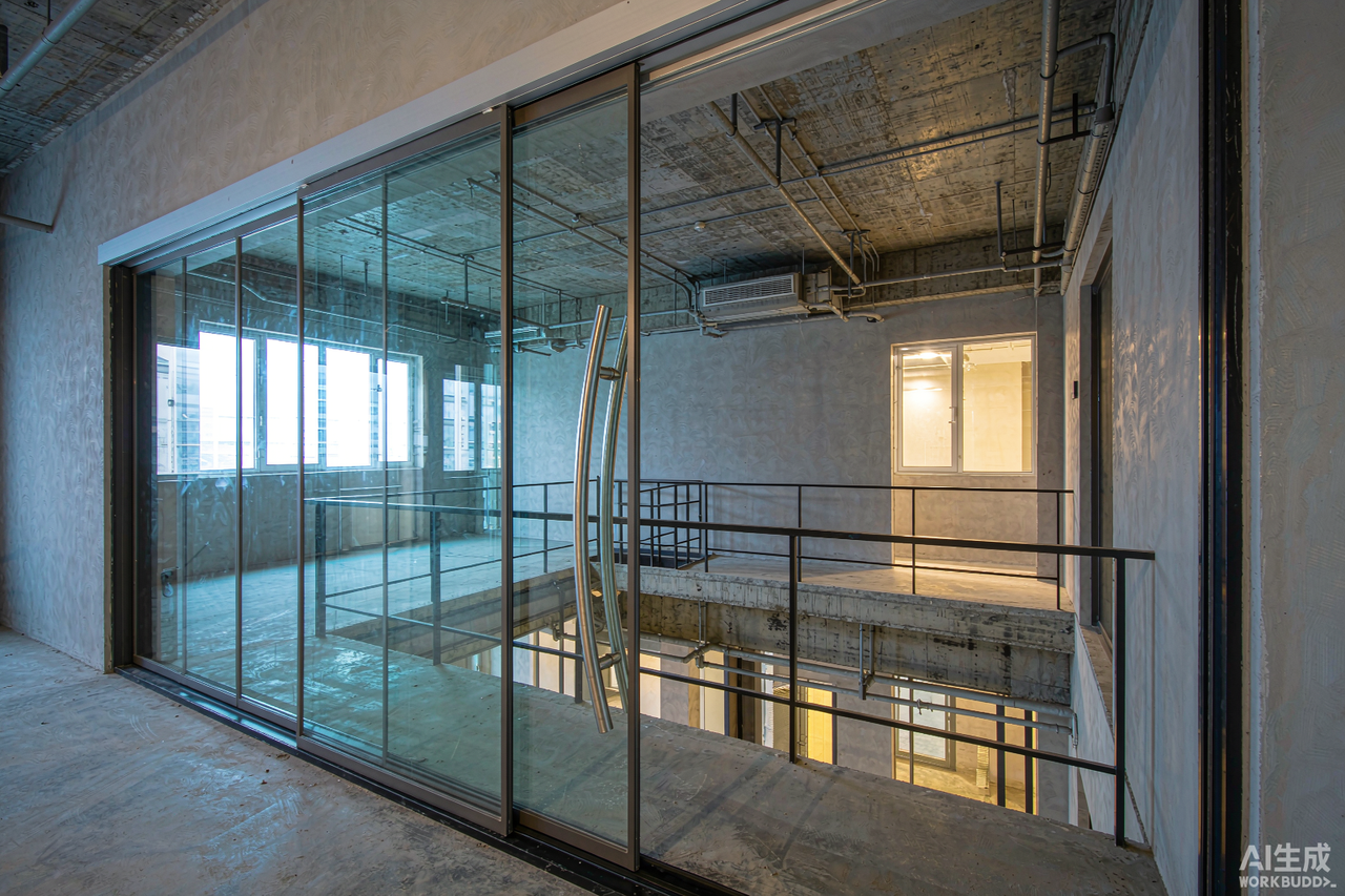 loft 空间到顶磁悬浮门搭配示意