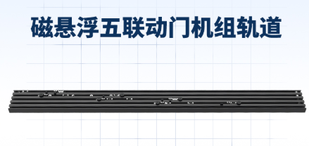 德恩科15系列重型五联动磁悬浮自动门机组轨道实景