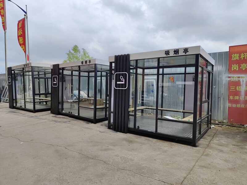 郑州高新区城市街区岗亭实拍 郑州高新区城市街区岗亭实拍