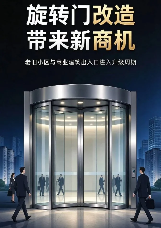 旋转门改造带来新商机,老旧商业建筑出入口进入升级周期